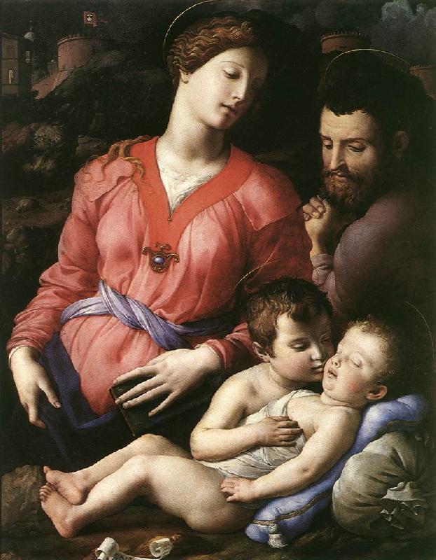 BRONZINO, Agnolo Holy Family  g